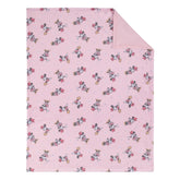 NoJo Deluxe Minnie Mouse blanket pink print side offers cozy stroller comfort