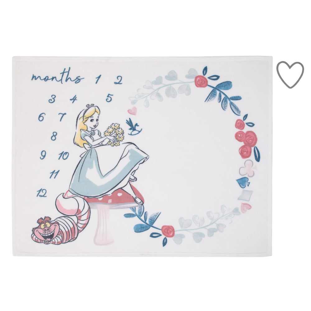 NoJo Disney Alice milestone blanket photo op highlights monthly progress for keepsake memories