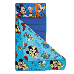 NoJo nap mat with attached pillow keeps toddlers comfy on the go.