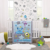 NoJo Disney Monsters Inc comforter with Sully for soft, colorful nursery decor