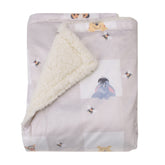 NoJo Disney Pooh Hugs honeycombs plaid front view offers cozy snuggling for baby.
