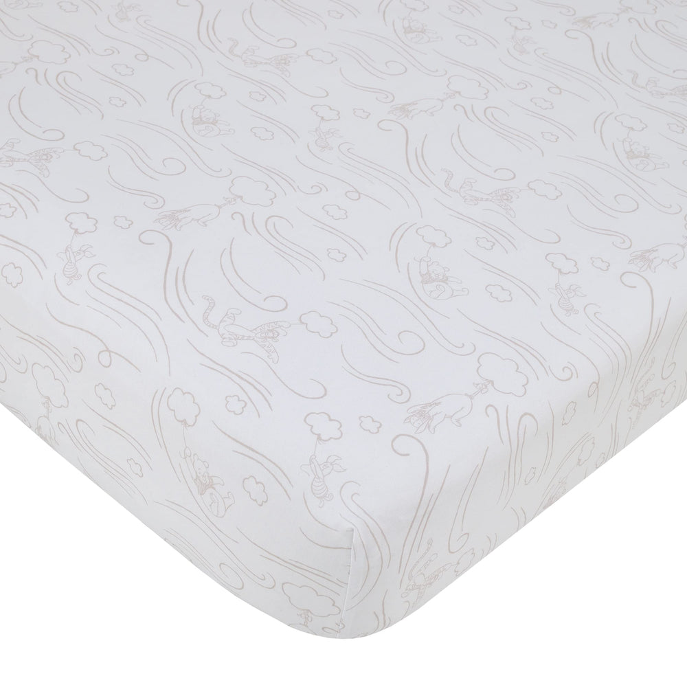 NoJo Disney Winnie the Pooh Blustery Day crib sheet features Pooh pattern for cozy naps