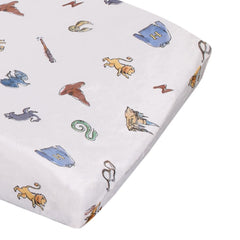 NoJo Harry Potter Welcome Little Wizard cover front view shows contoured fit for easy changes.