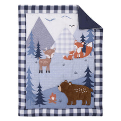 NoJo Little Love crib sheet with forest friends print and full elasticity for snug fit