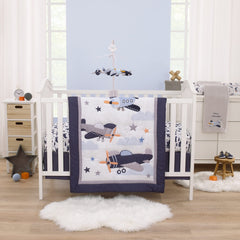 NoJo Soar High crib mobile fits standard cribs for flexible nursery setup.
