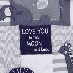 NoJo Love You to the Moon diaper stacker offers practical organization