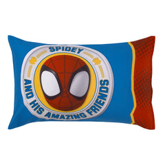 NoJo Marvel Spidey reversible pillowcase doubles usage with two designs for longer-lasting fun.