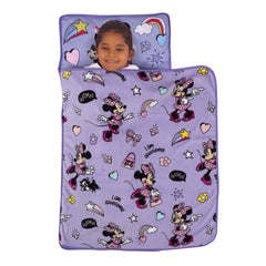 NoJo nap mat rolled with strap offers easy on-the-go portability.