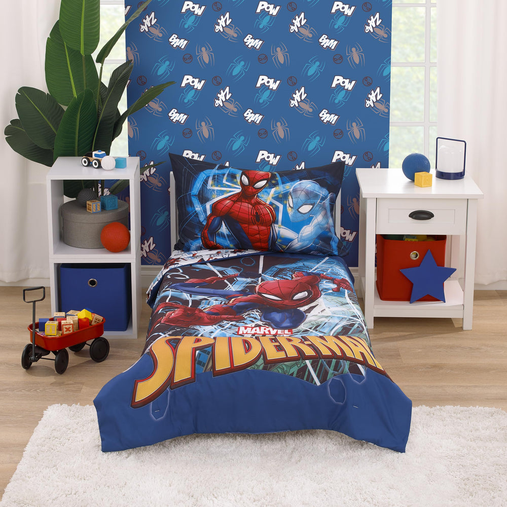 NoJo Spiderman to the Rescue comforter with bold hero art for exciting bedtime