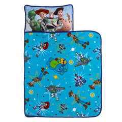 NoJo Toy Story nap mat folded for compact travel.