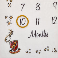 NoJo milestone blanket with scarf and glasses for themed photo memories.