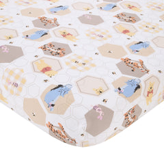 NoJo crib skirt with honeycomb border adds a finished look.