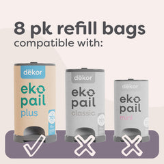 Nolia Dekor Plus refills capacity label highlights up to 5,600 diapers