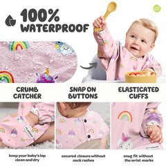 Nombear art smock lets painting sessions stay mess-free from clothes.