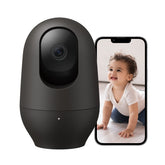 nooie 2k baby monitor front view enables reliable baby and pet check-ins