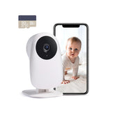 Nooie 2K baby monitor night vision for clear dim-room viewing
