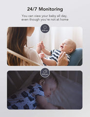 Nooie two-way audio view soothing baby from another room
