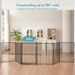 No Pawblems foldable gate with 360-degree hinges for flexible layouts.