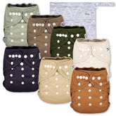 Nora's Nursery cloth diaper cover with snap closure for secure on-the-go changes