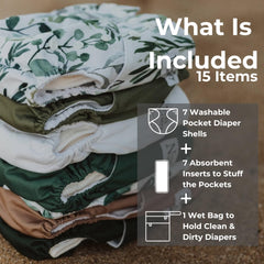 Morning Dew inserts showing microfiber inner absorbency for quick drying