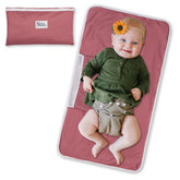 Nora's Nursery portable diaper changing pad rose open for on-the-go changes