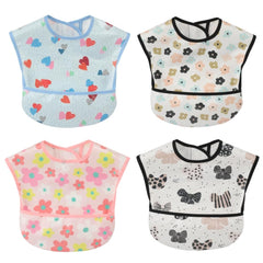 norinori baby bib waterproof pocket front helps catch spills during meals