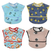 norinori baby bib folded view shows compact, reusable mess protection on the go