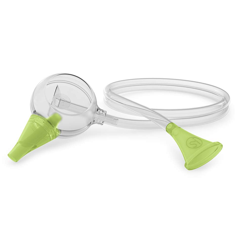 Nosiboo Eco nasal aspirator silent design for peaceful baby care.