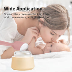 Nothomme angled tip helps smooth diaper cream evenly where needed.
