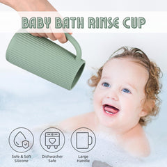 Nothomme bath rinse cup with easy grip handle for secure bath-time rinsing.