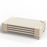 NOUJULOUN Daycare Cots stackable setup with sand mesh dries quickly for busy classrooms.