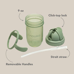 nouka straight straw cup on the go design supports busy families