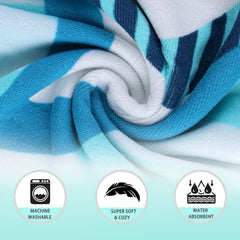 NovForth microfibre towel pattern dinosaur, easy care, machine washable