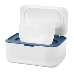 NOVWANG wipes dispenser blue exterior showcases durable, reusable storage for everyday tissues