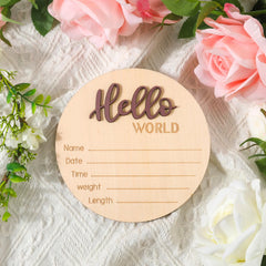 NQEUEPN sign demonstrates easy marker personalization for baby details.