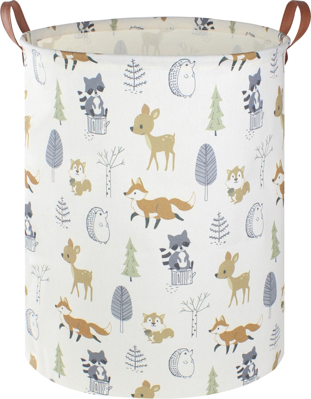 NTAOHAMPER animal laundry hamper fabric texture shows durable linen-cotton material.