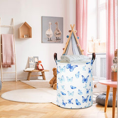 NTAOHAMPER clothes organizer and toy bin blue for tidy bedrooms and play areas