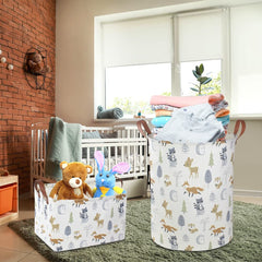 NTAOHAMPER leather handle detail enables easy portability between rooms.