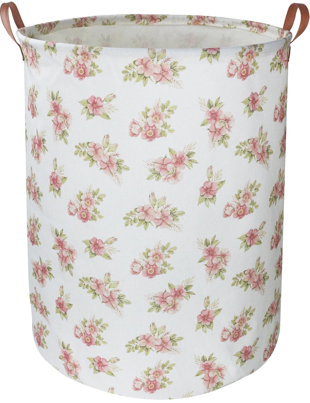 NTAOHAMPER pink flower laundry basket for stylish laundry organizing and room decor.