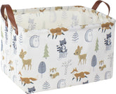 NTAOHAMPER rectangular storage basket with animal pattern, ideal for toy organization
