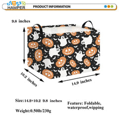NTAOHAMPER basket with leather handles for easy transport and room organization