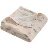 NTBAY baby swaddle blanket 42x60 with retro race car design for cozy naps.