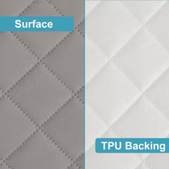 NTBAY microfiber top layer provides soft, quiet coverage.