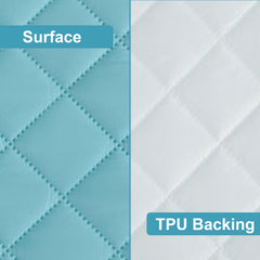 NTBAY quilted protector with full elastic trim fits four sides securely
