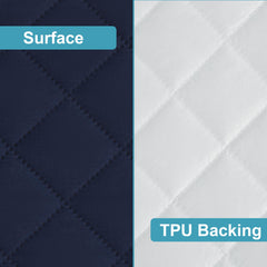 NTBAY quilted microfiber top provides soft, breathable protection for your baby's mattress.
