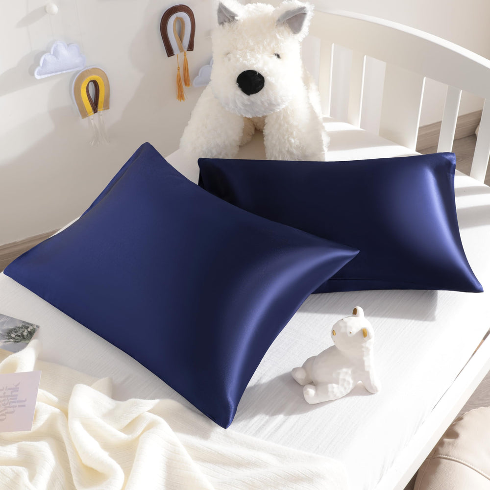 NTBAY silk satin toddler pillowcase with envelope closure for easy changes