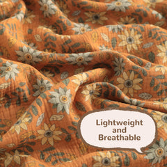 NTBAY swaddle 30x40 one-sided print shows lightweight, airy feel for relaxed naps.