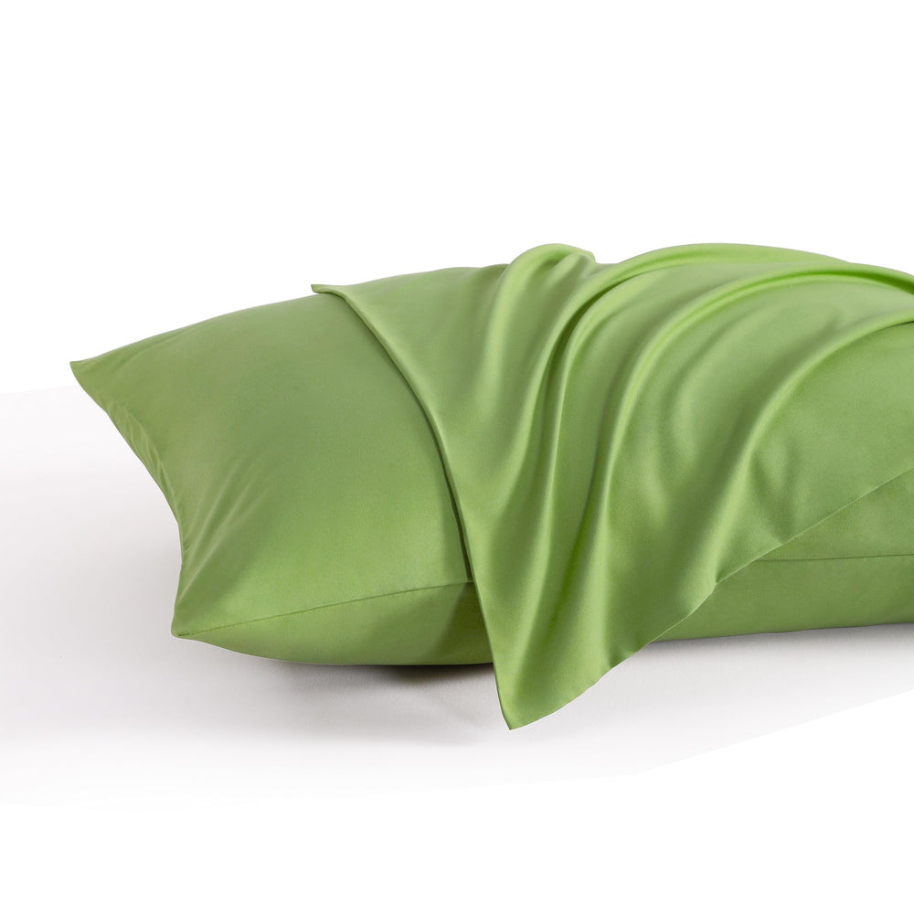 NTBAY toddler pillow case 14x20 sage green closeup reveals soft brushed microfiber feel