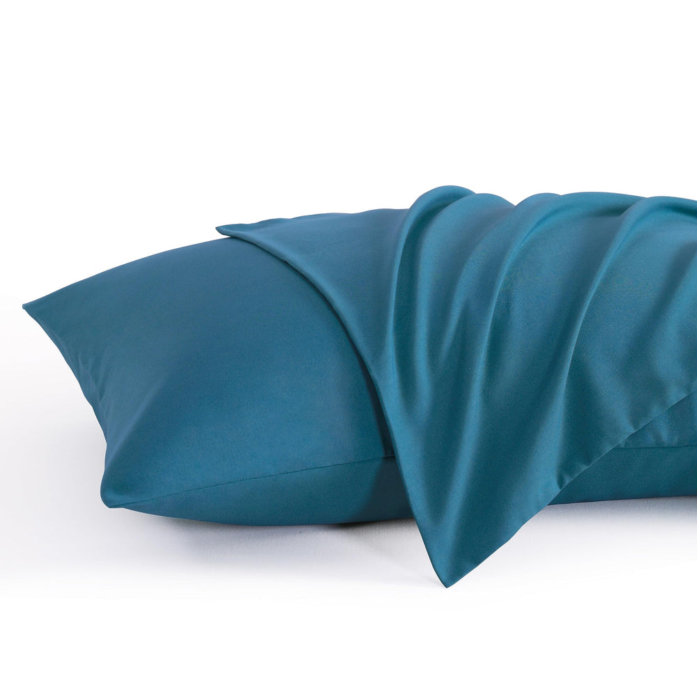 NTBAY toddler pillowcase in teal blue soft texture for gentle sleep