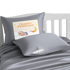 NTBAY toddler pillowcase front view with silky satin finish for gentle skin